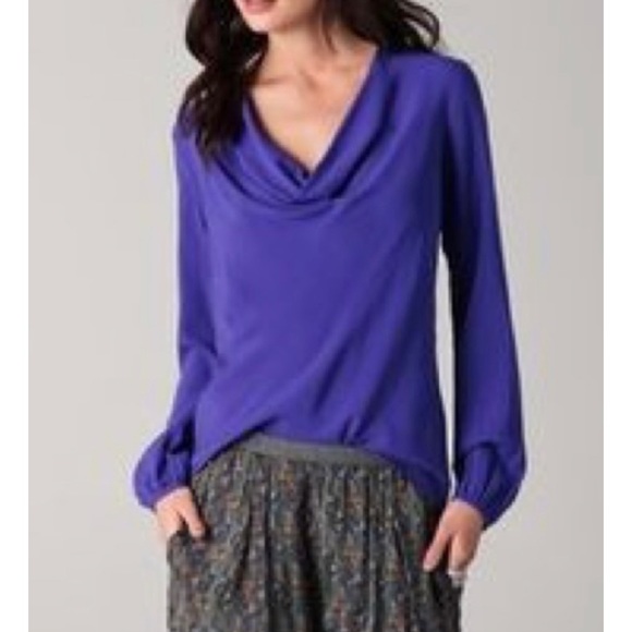 Theory cowl neck blouse. - Picture 6 of 6